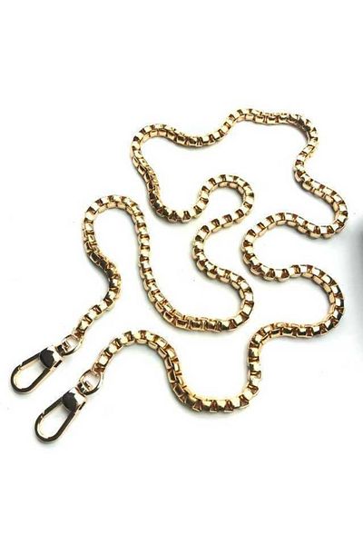 HOBİPOP 120 Cm Long Bag Chain Gold Color