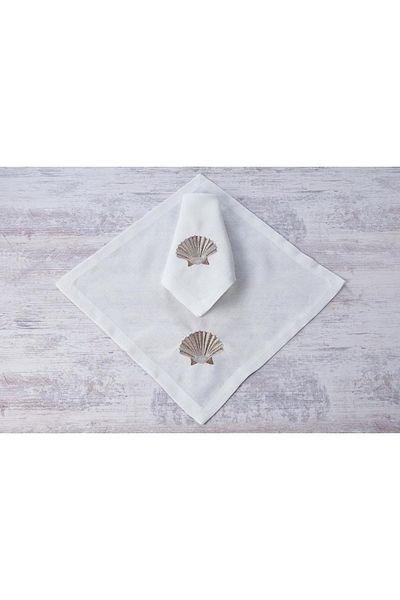 caka home design 2-Piece Napkin Mussel (Stone)