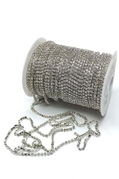 Limelia Piatra de cristal galben auriu Slot metalic bandă 20 metri 16 mm