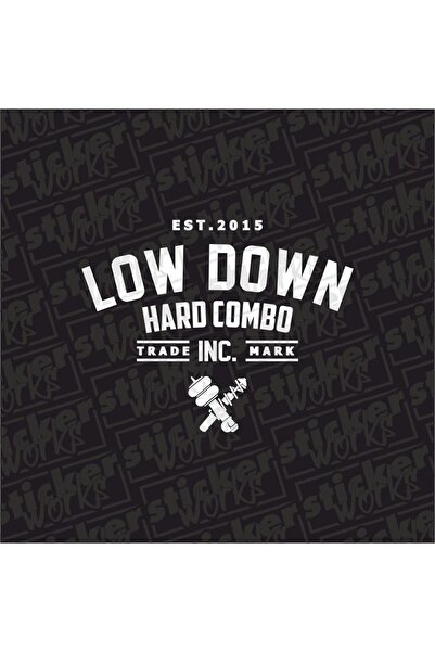 Sticker Works ملصق نوافذ خلفية من نوع Low Down Hard Copbo