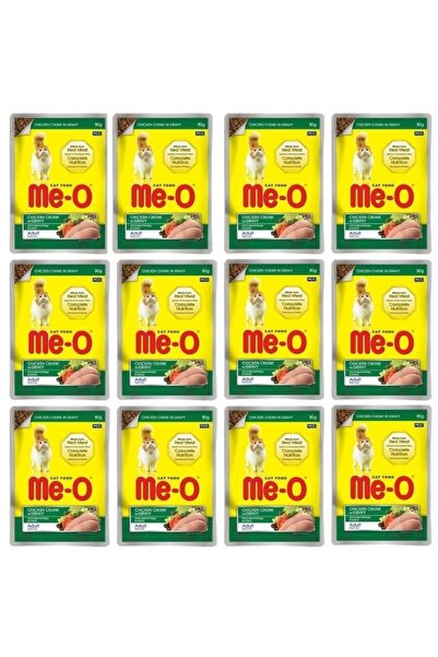 me-o Meo Pouch Sos Içinde Tavuk Etli Kedi Konservesi 80 Gr X 12 Adet