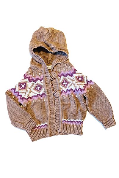 andywawa Baby Girl Hooded Knitwear Baby Cardigan