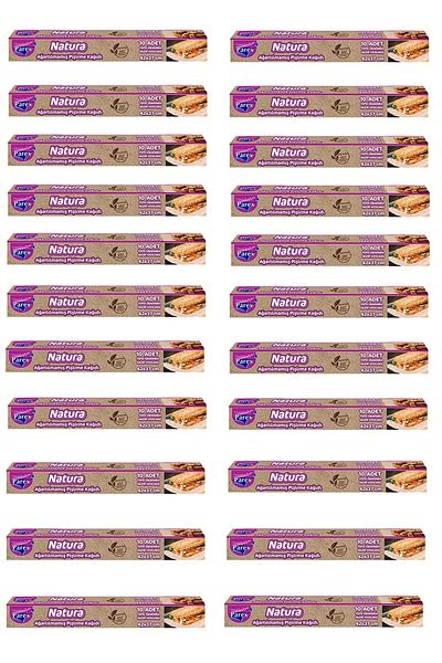 Parex Natura 24 Pieces Unbleached Organic Pre-Cut Baking Paper 10 Pieces