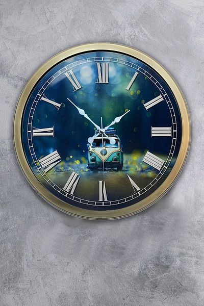 Kasva Concept Cadou 40 Cm Ceas de Perete Decorativ Metal Vechi