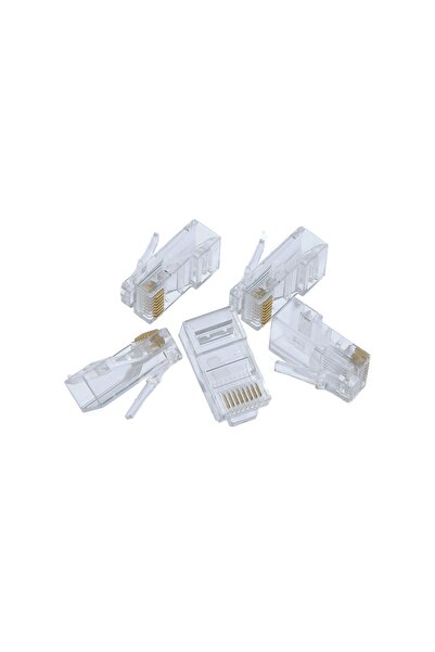 Tek-İş 8p-8c Bilgisayar Rj-45 Plug Network Rj45 Jack Konnektör 5 Adet