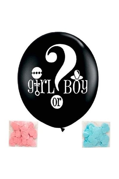 Happyland Jumbo Black Color Gender Balloon