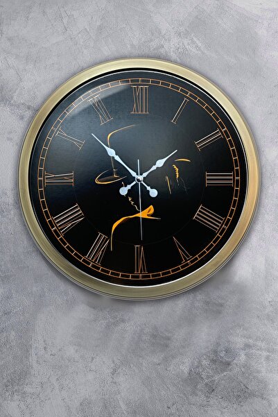 Kasva Concept هدية ساعة حائط معدنية عتيقة مقاس 40 سم