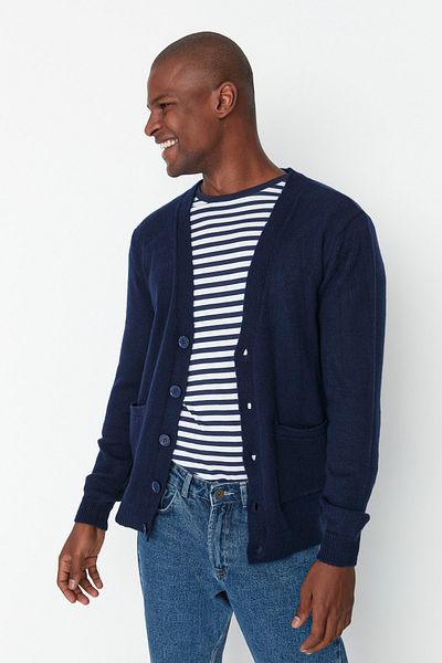 Trendyol Collection Cardigan - Navy blue - Regular fit