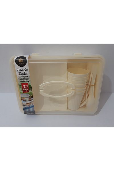 renkli çiçekler Picnic Set 32 Piece Set
