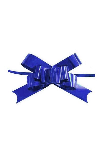 Redkutu Practical Pull Bows - 50 Pieces Dark Blue Metallized (13Cm*10Cm)