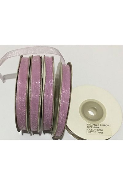 Öztürk Organza (organza) Ribbon 6mmx25meter 1 Piece.