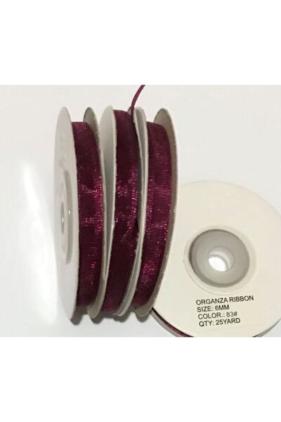 Öztürk Organza (organza) traka 6mm x 25 metara 1 komad.