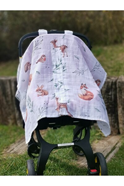 Baby Laurel Organics Little Forest-puset Örtüsü 78x108