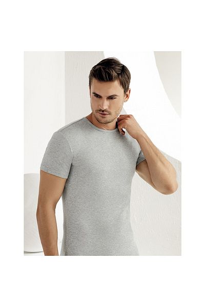 by İGP Men's Cotton Combed Crew Neck Short Sleeve Undershirt Undershirt