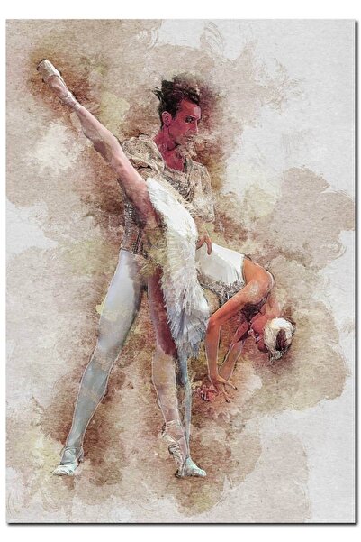 Cakatablo Wooden Table Male And Female Ballet Ballerina Dancing (25x35 Cm Size)