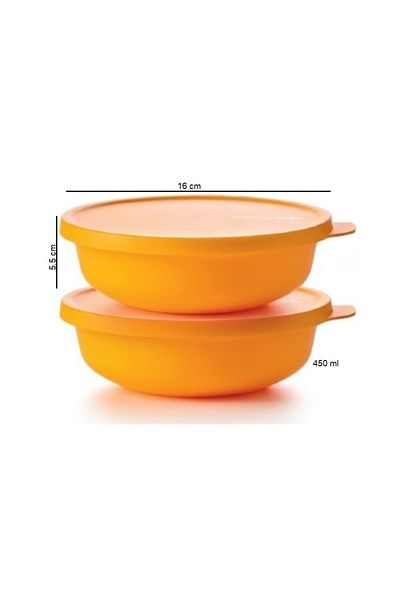 Tupperware Aloha Storage Container 2x450 Ml Serving Container Hsgl