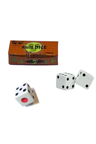 Brand House 5 Çift Ithal Bizon Kemik Tavla Zarı 8mm