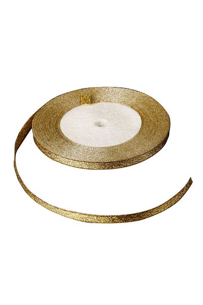 Deniz Party Store Χρυσή ασημί κορδέλα 6 mm 23 μέτρα (25 γιάρδες)