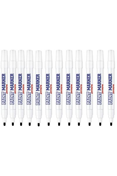 Bigpoint Paint Marker Pen 2-4,9 Mm Black - Black Set of 12