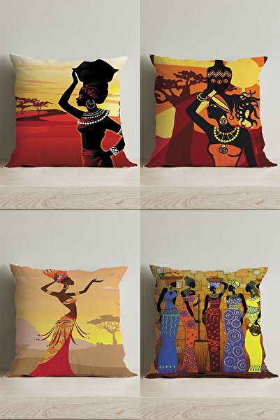 LadiesHome Huse pentru perne decorative digitale cu două fețe cu design speci...