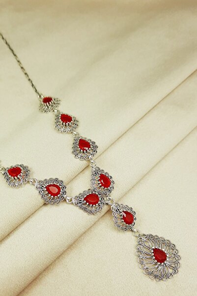 Güzel Gümüşçülük 925 Ayar Gümüş Mardin Midyat Telkari El Işi Doğal Taşlı Daml...