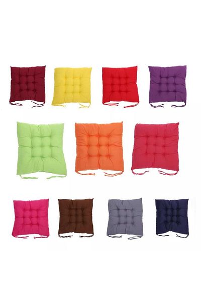KAJJU TEXTİLE & DESİGN 4-Piece Combination Green Pofidic Square Chair Cushion 40X40 cm