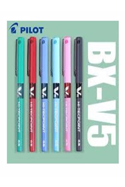 Pilot Kalem V5 Iğne Uçlu Jel Kalem 6 Renk 6 Adet