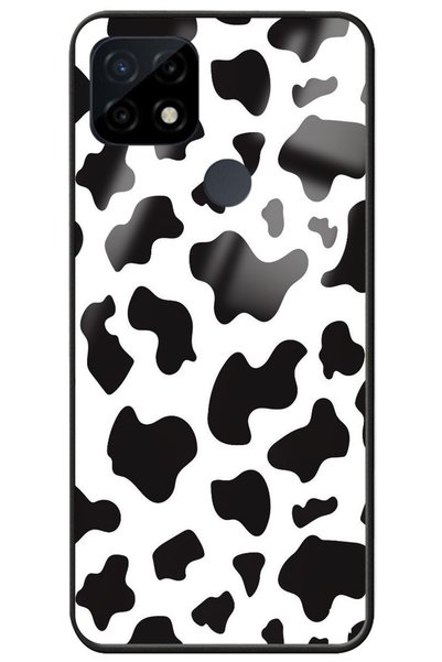 WANNA PROTECT Oppo Realme C21 Cow Premium Pattern Glossy Phone Case