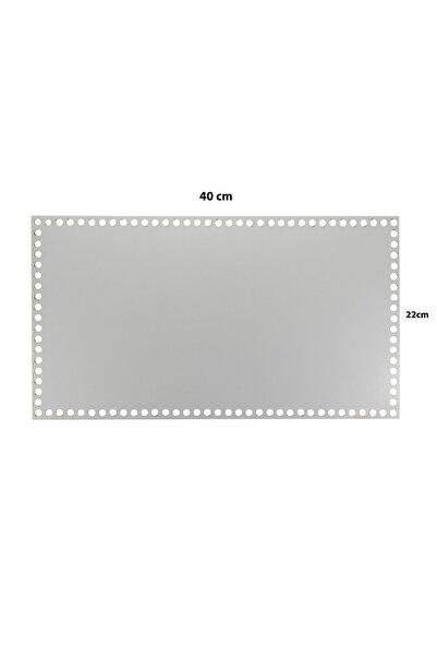 aladepo صينية سلة خشبية قاعدة 40×22 سم وجه مزدوج أبيض 3 مم MDF