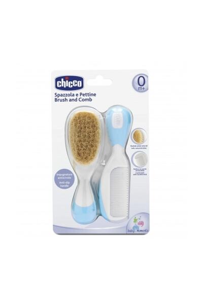 Chicco Σετ βουρτσών μπλε χτένας 8003670862420