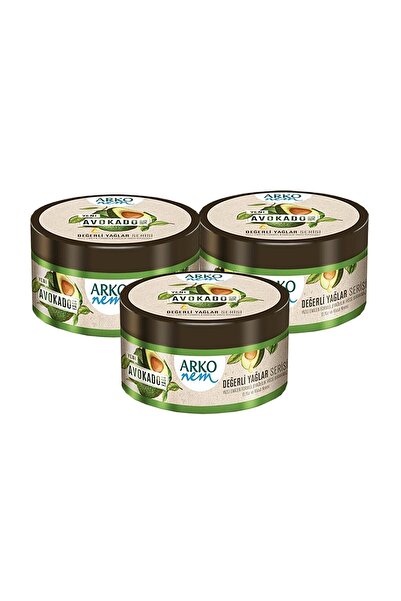 ARKO Nem Değerli Yağlar Avokado Yağı Nemlendirici Krem 250 ml X 3 Adet