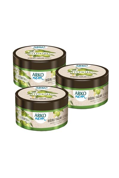 ARKO Nem Değerli Yağlar Zeytinyağlı Nemlendirici Krem 250 ml x 3 Adet