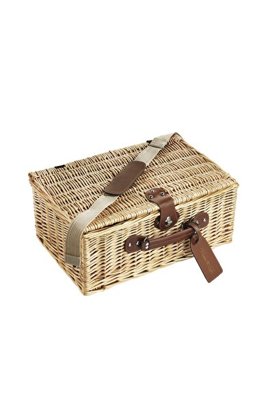 Picnicco Kırmızı Pötikare Desenli Piknik Sepeti 4 Kişilik