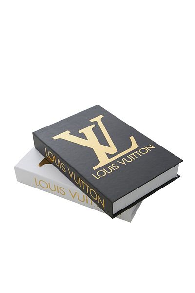 irayhomedecor Set of 2 Lv Gold Decorative Book Box