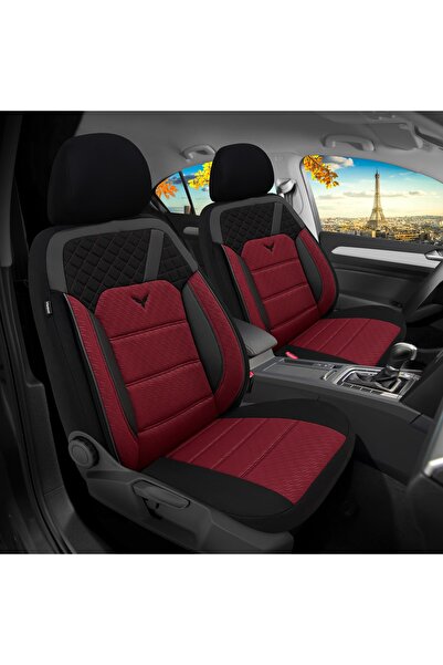 Oto Pandami Fiat 500x Cross 2015 Uyumlu 1+1 Bordo Koltuk Kılıfı