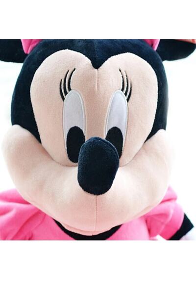 Sole Çizgi Filmlerin Sevimli Kahramanı Peluş Mini Fare - Minnie Mouse - 70 Cm Pembe