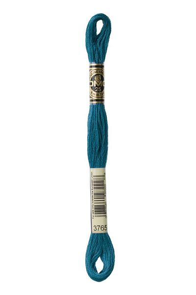 Dmc Blue Color Muline Yarn 3765 2 Pieces