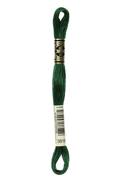 Dmc Muline Thread Color: 3818 2 Pieces
