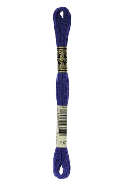 Dmc 2 Pieces Muline Thread Color:797