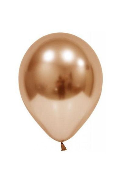 DÜVENCİ TİCARET 12 Inch Chrome Copper Balloon (Piece of 5)