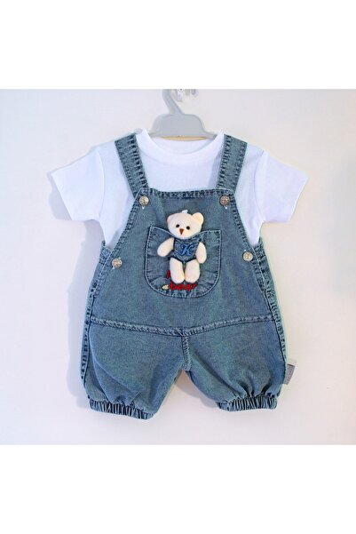 Modomood Oyuncak Ayılı Kot Salopet