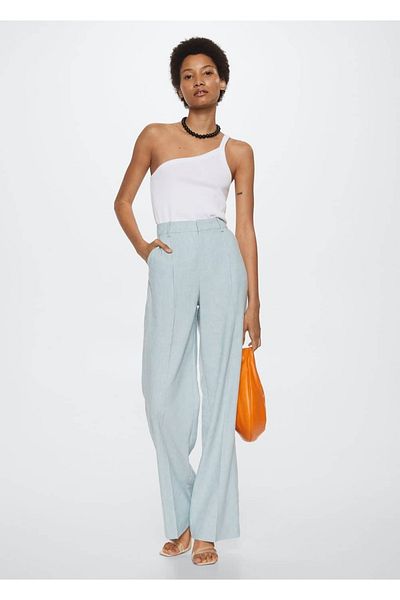 MANGO Woman Top cu design asimetric