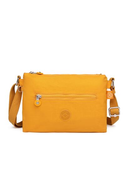 SMART BAGS Postacı Kadın Çantası Krinkıl Kumaş 3103 Hardal