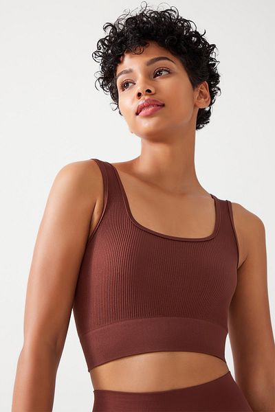 LOS OJOS Bustier - Braun - Unifarben