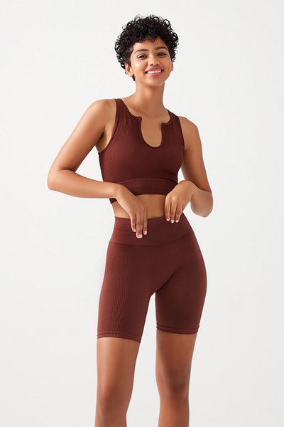 LOS OJOS Bustier - Braun - Unifarben