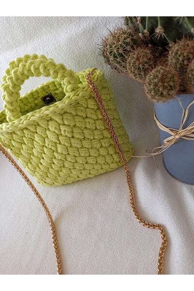 BY HATİCE DOĞAN Penye Ip Yazlık Çanta