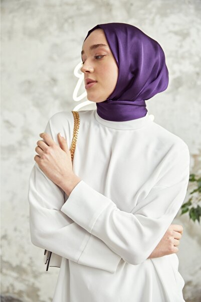 VALORSCARF Mor Menekşe Abiye Şal