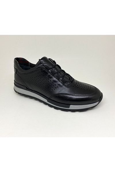 Clasica Genuine Leather Sneakers Black Men's Shoes