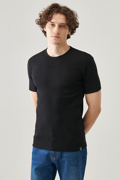 Lee Basic-T-Shirt aus 100 % Baumwolle mit normaler Passform und Rundhalsausschnitt