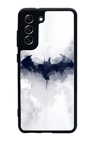 Spoyi Samsung S21 Fe Beyaz Batman Tasarımlı Glossy Telefon Kılıfı